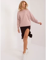 Mikina D10088BC02656A tmavě růžová Mikina D10088BC02656A tmavě růžová