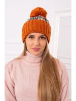 Dámská čepice Ellen s bambulí hnědá model 21941150 - Oliwier