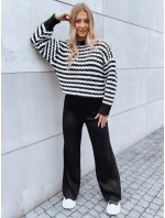 Dámské kalhoty s širokými nohavicemi MOSSYMOOD černé FashionStreet UY1689