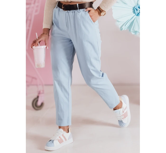 Dámské kalhoty s páskem SOFELIA modré FashionStreet UY2504