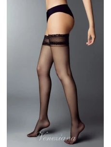 Dámské samodržící punčochy Veneziana Ar Mercedes 6 den