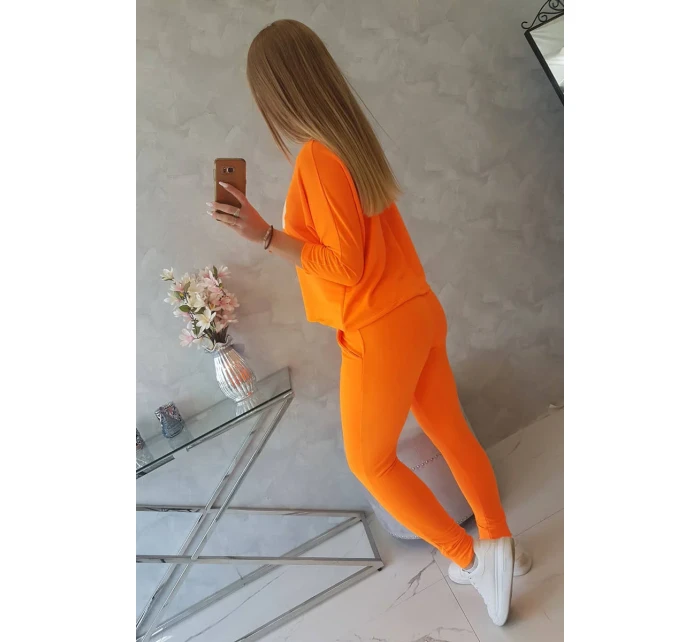 Sada s oranžovým neonovým potiskem Queen Sada s oranžovým neonovým potiskem Queen