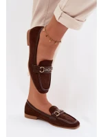 Dámské Mokasíny S Ozdobou Hnědé Palerina Dámské Mokasíny S Ozdobou Hnědé Palerina