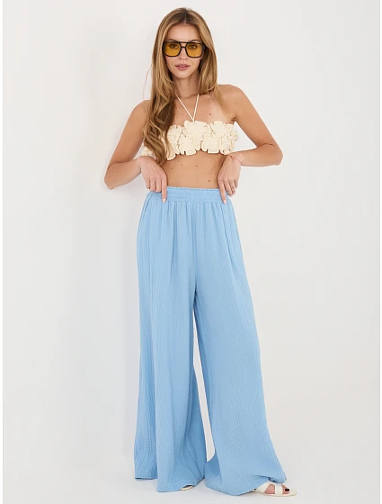 Spodnie MI SP model 22102569 jasny niebieski - FPrice Spodnie MI SP model 22102569 jasny niebieski - FPrice