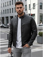 Pánská kožená bunda TX4243 černá - FashionStreet Pánská kožená bunda TX4243 černá - FashionStreet