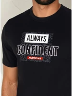 Pánské tričko s potiskem černé FashionStreet RX5407