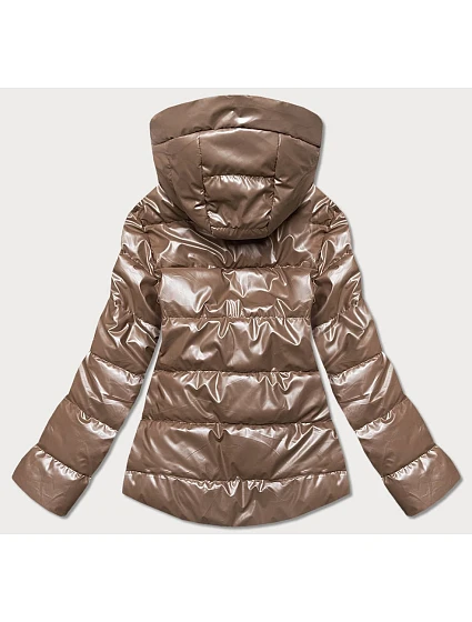 Světle hnědá dámská bunda s kapucí model 17099091 - S'WEST