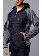 pánská sportovní bunda z různých spojených materiálů model 18347865 - J.STYLE