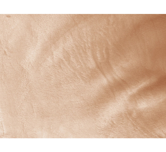 Dámská velurová souprava v broskvové barvě s kapucí (8C1175-150)