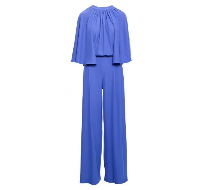 Kombinéza s širokými rukávy a zády modrá model 20966204 - STYLOVE