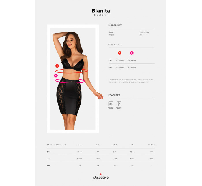 set bra & skirt  model 16279339 - Obsessive