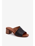 Klapky na podpatku model 227928 Step in style Klapky na podpatku model 227928 Step in style