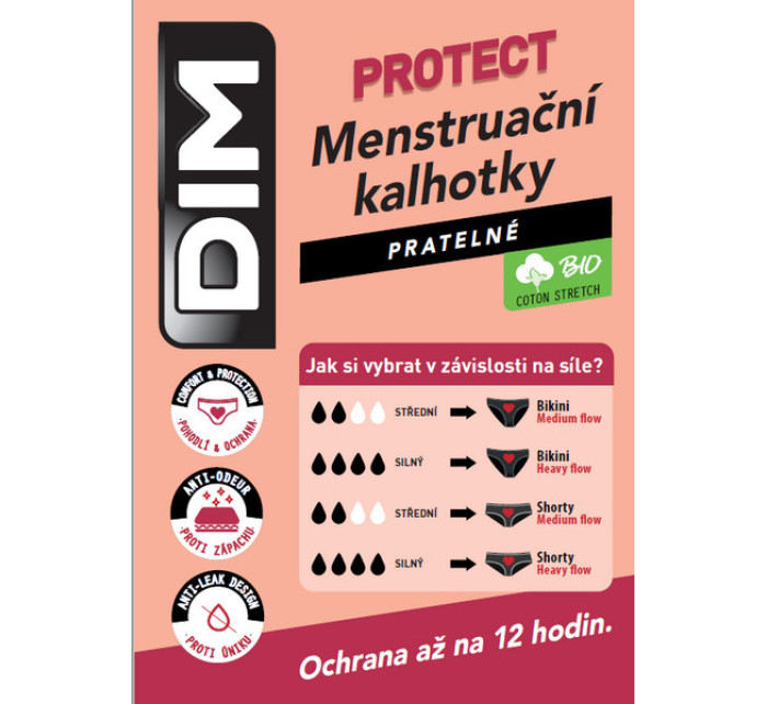 Noční i denní menstruační kalhotky SLIP   černá model 17330041 - Bellinda