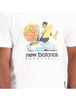 New Balance Hoops Cotton Jersey Short Wt M MT31589WT tričko