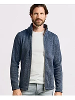 Promodoro 7720 Pánská pletená fleecová bunda 40.7720 heather grey