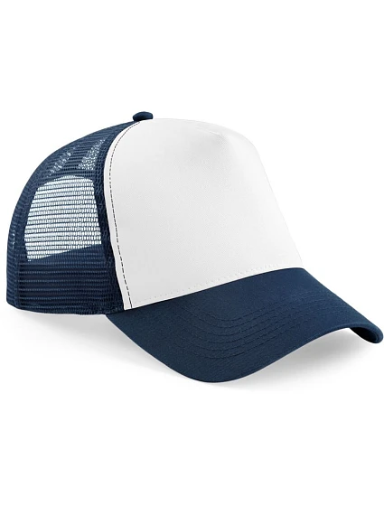 Beechfield B 640B Dětská 5 panelová kšiltovka Trucker 53.640B french navy/white Beechfield B 640B Dětská 5 panelová kšiltovka Trucker 53.640B french navy/white