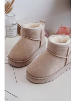 Dětské zimní boty s Bežové model 21639767 - Boto