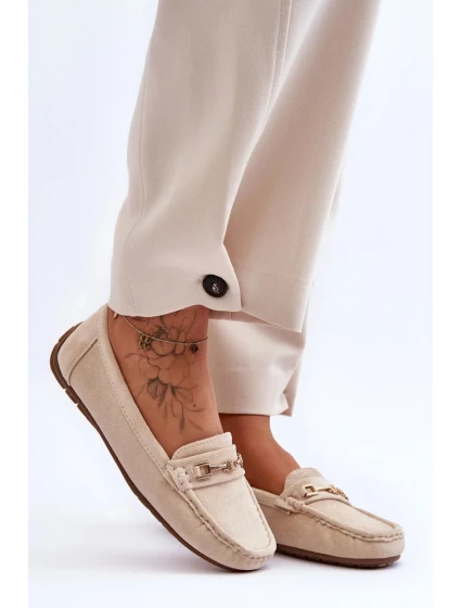 Dámské klasické semišové mokasíny béžové Corinell Dámské klasické semišové mokasíny béžové Corinell