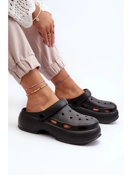 Dámské pěnové pantofle s masivní podrážkou Black model 20448799 - Kesi