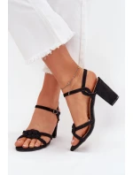 Sandály na podpatku model 215644 Step in style Sandály na podpatku model 215644 Step in style