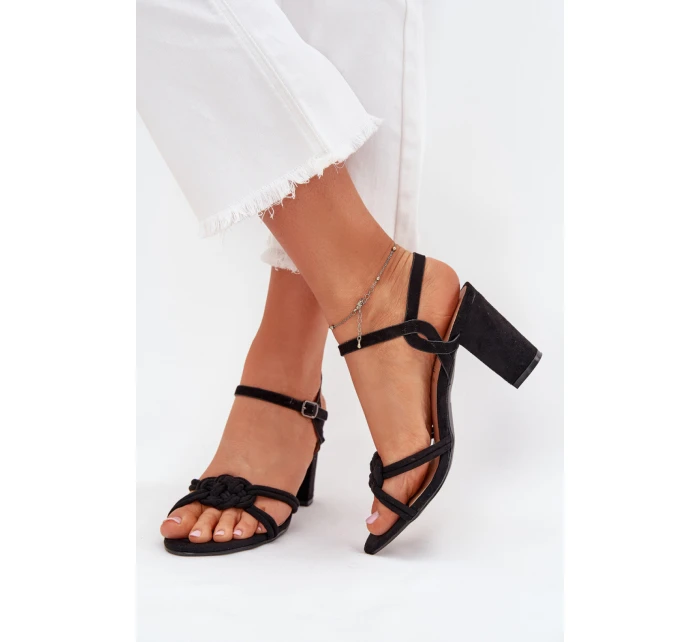 Sandály na podpatku model 215644 Step in style Sandály na podpatku model 215644 Step in style