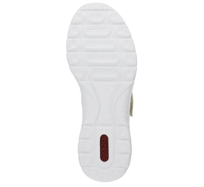 Pohodlná polobotka W béžová model 22033608 - Rieker