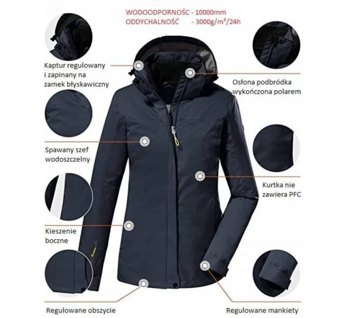 Dámská bunda pro nepromokavá model 21349418 - Killtec Dámská bunda pro nepromokavá model 21349418 - Killtec