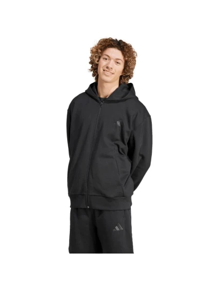 Pánská mikina adidas All Szn Fleece Full-Zip Hoodie černá IX1249 pánská
