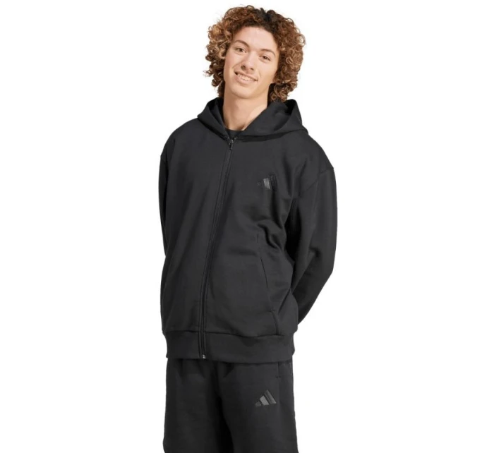 Pánská mikina adidas All Szn Fleece Full-Zip Hoodie černá IX1249 pánská