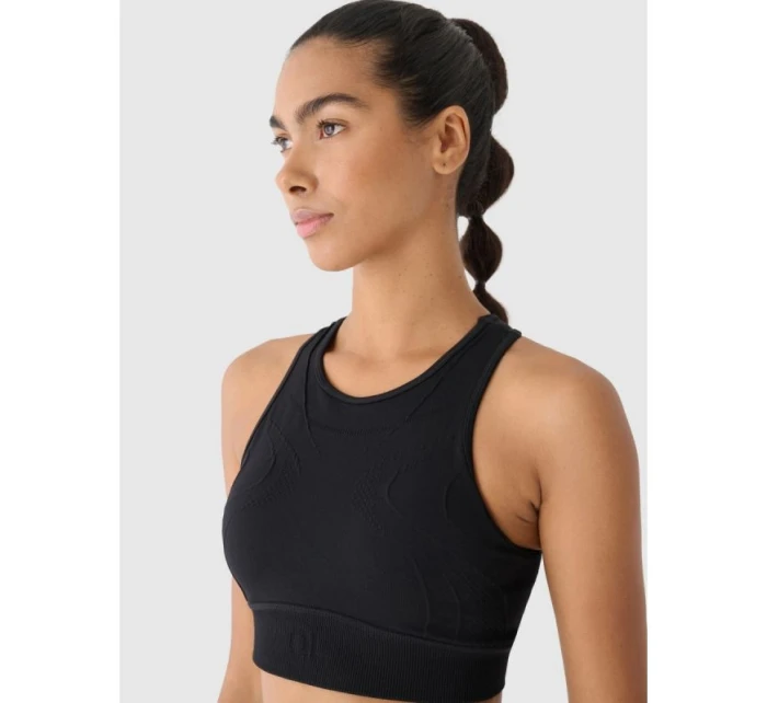 Bezešvá tréninková podprsenka se střední podporou 4F x anna lewandowska 4F 4FALSAW24USBAF169-20S