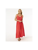 Šaty RIP CURL Classic Surf Maxi Dress, červené Šaty RIP CURL Classic Surf Maxi Dress, červené