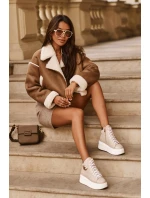 Dámské vysoké tenisky na zip Lemar Bež Katerin Dámské vysoké tenisky na zip Lemar Bež Katerin