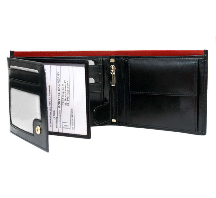 Pánské peněženky Peněženka N992 RVT černá+červená černá