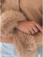 Dámská kožená bunda s velbloudí kožešinou FashionStreet TY5139