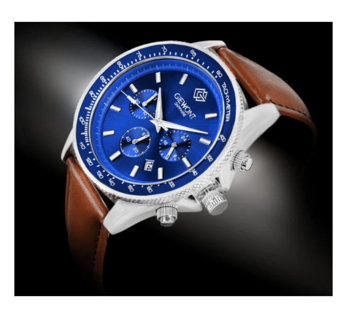 Pánské hodinky Giewont Chronograph Sapphire Brown and Blue GW3520-A5 Pánské hodinky Giewont Chronograph Sapphire Brown and Blue GW3520-A5