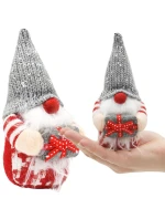 DEKORATIVNÍ TRPASLÍK 15CM ŠEDÝ CHLAPEC