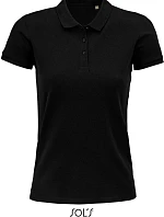 SOL'S Planet Women Dámské piqué polo z bio bavlny 25.3575 black