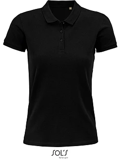 SOL'S Planet Women Dámské piqué polo z bio bavlny 25.3575 black