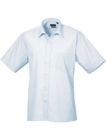 PR 202 Popelínová košile s krátkým rukávem model 22475780 light blue - Premier PR 202 Popelínová košile s krátkým rukávem model 22475780 light blue - Premier
