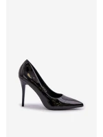 Lakované Lodičky Se  Černé model 21684522 - Boto