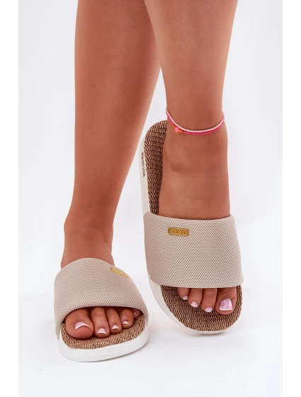 Dámské Pantofle Big Star RR274A102 Béžové Dámské Pantofle Big Star RR274A102 Béžové