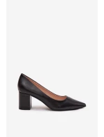 Lodičky na jehlovém podpatku se  černé model 21711473 - Boto