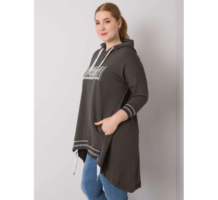 Dámská mikina RV BL 6849.63P tmavá khaki