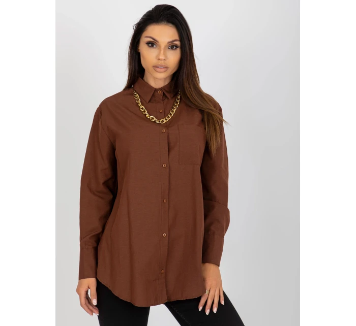 Košile ke KS 7183.81P hnědá Košile ke KS 7183.81P hnědá
