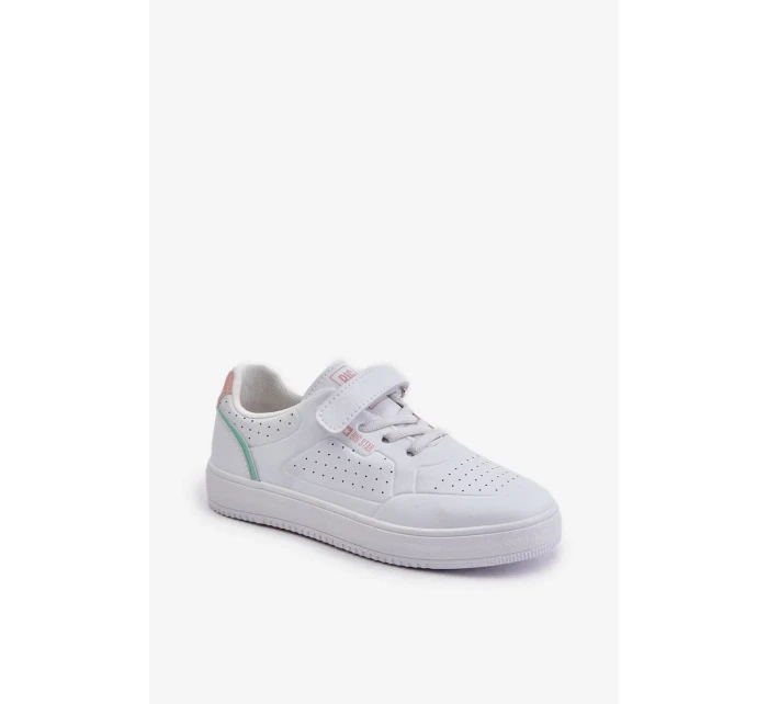 Dětské Tenisky Z Eko Kůže Na Suchý Zip Big Star Bílé