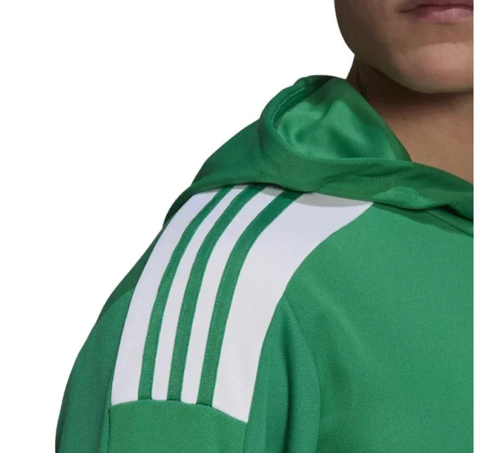 Pánská mikina s kapucí GP6437 Zelená s bílou - Adidas Pánská mikina s kapucí GP6437 Zelená s bílou - Adidas