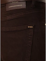 Jeansy damskie z wysokim stanem i paskiem brązowe model 22358254 - FashionStreet Jeansy damskie z wysokim stanem i paskiem brązowe model 22358254 - FashionStreet