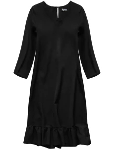 Černé šaty s volánem (134ART)