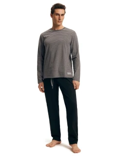 Pánské pyžamo 43455 New grey - HENDERSON