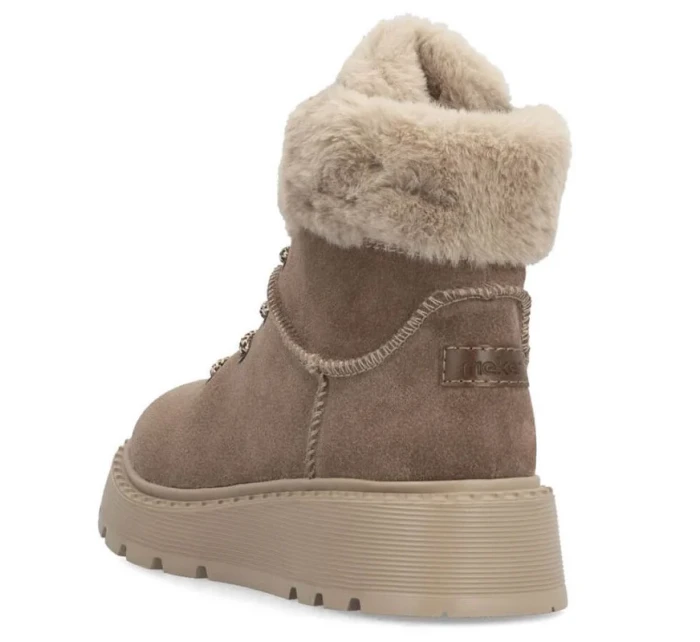 Boty s kožešinou W model 20739487 - Rieker Boty s kožešinou W model 20739487 - Rieker